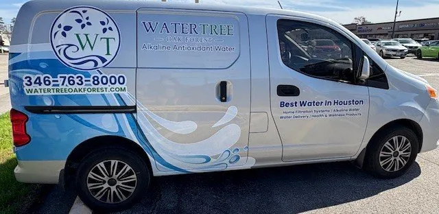 The Water Tree Oak Forest delivery van